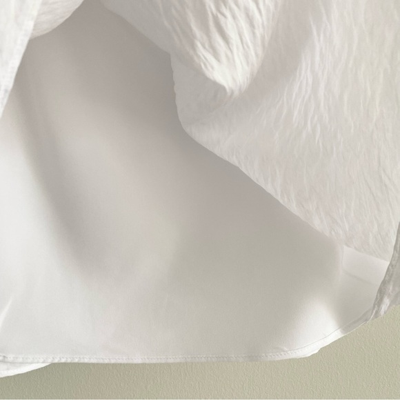 French Connection Linen White One-Shoulder Dress - Picture 5 of 6